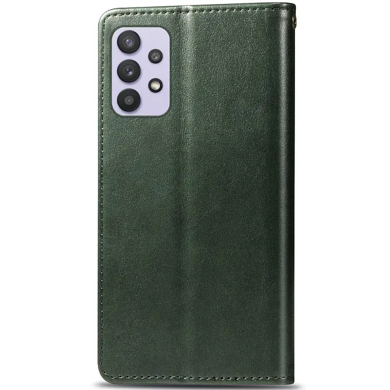 Шкіряний чохол-книжка GETMAN Gallant (PU) для Samsung Galaxy A32 4G Зелений - фото 4
