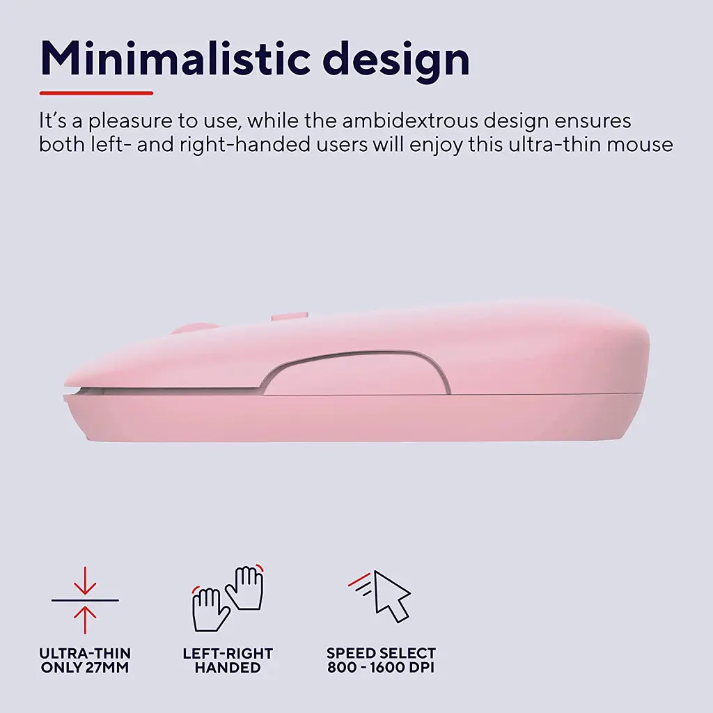 Мишка Trust Puck Wireless/Bluetooth Silent Pink (24125) - фото 8