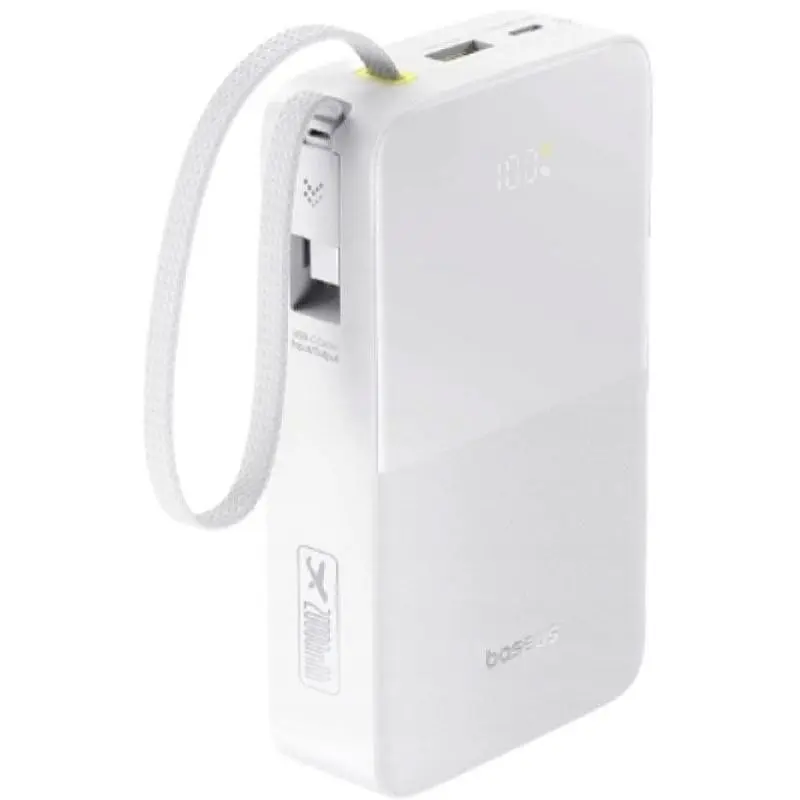 Батарея Baseus EnerFill FC51 Bipow2 Pro Digital Display 20000mAh 22.5W White (E0027700) - фото 4
