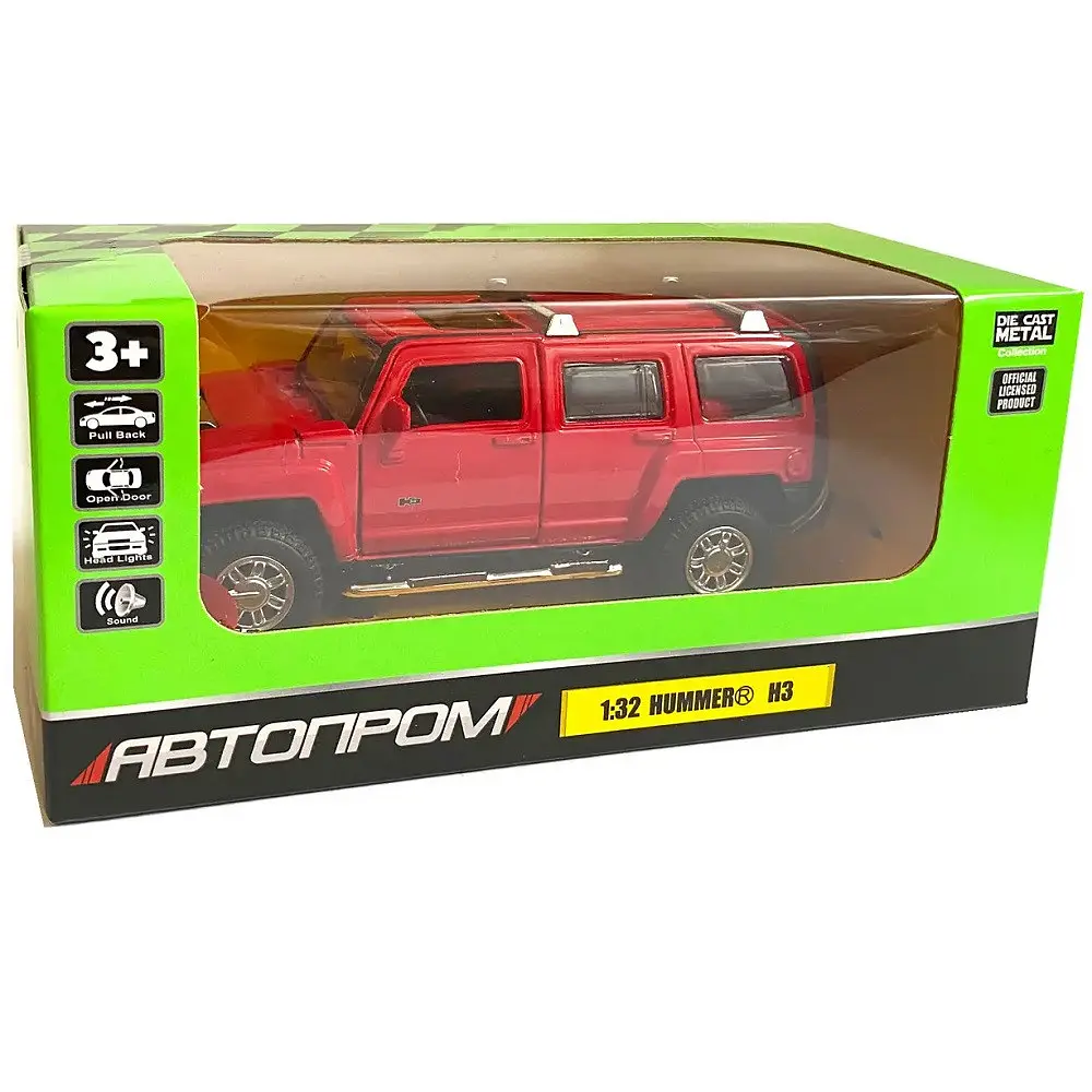 Іграшкова машинка з Метала Hummer H3 «Автопром» 1:32 - фото 10