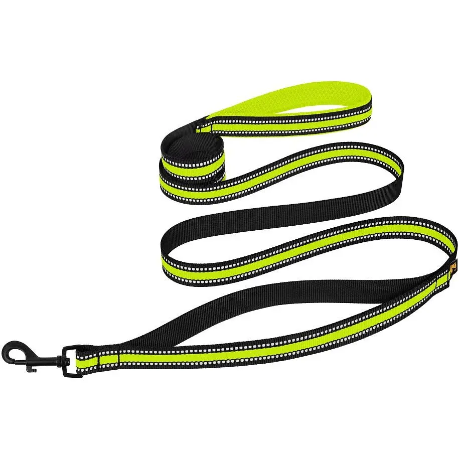 Повідець для собак BronzeDog Mesh, розмір М, 200х2 см, лимонний - фото 3