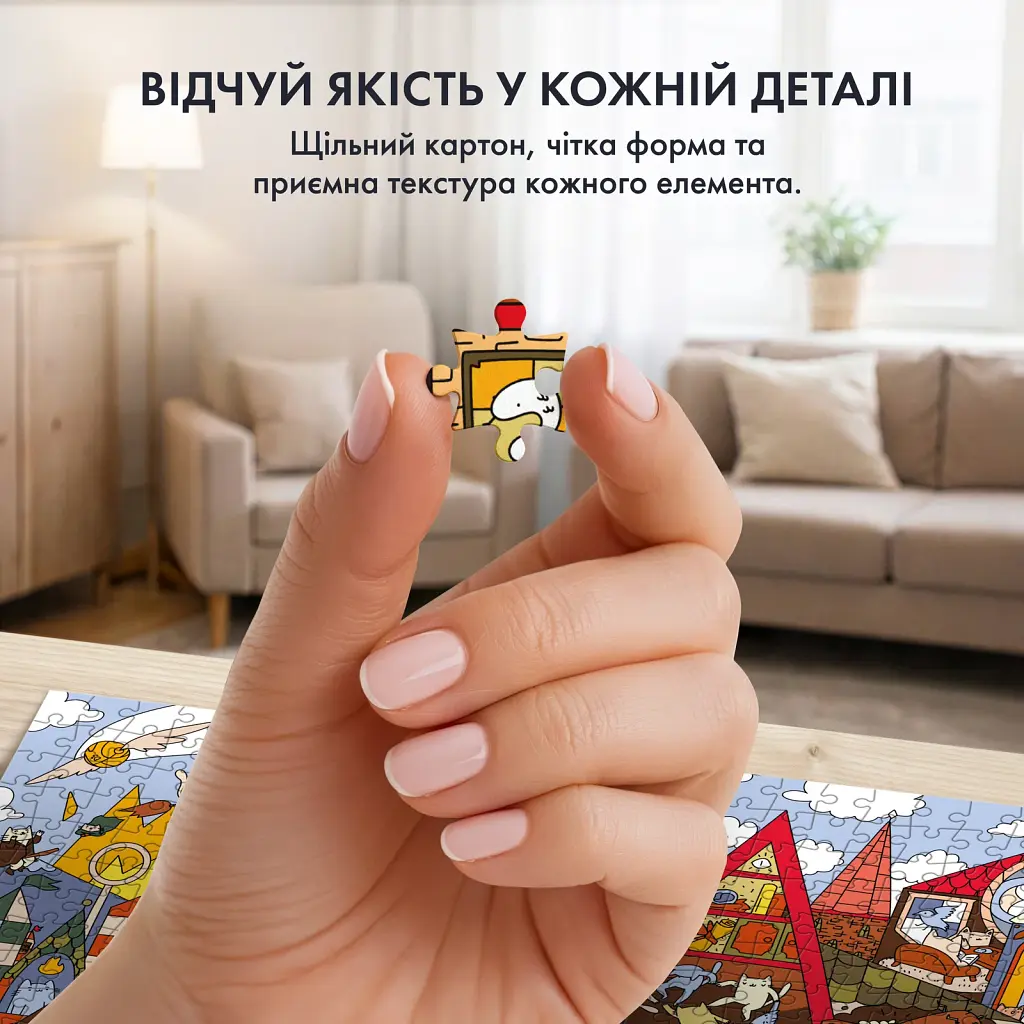 Пазл «Школа Мяугії та чародійства» 1000 елементів - фото 6