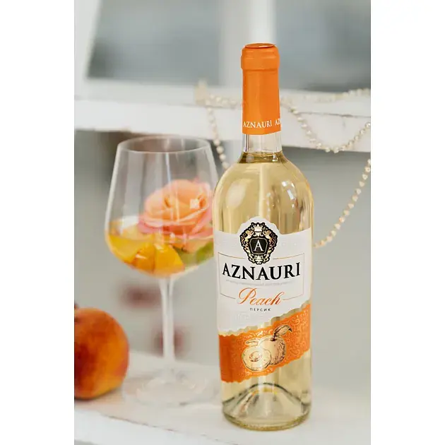 Вино Aznauri Peach біле солодке 0.75 л - фото 2