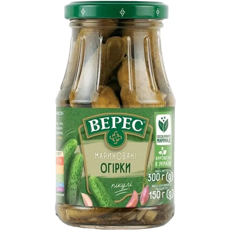 Огірки Верес пікулі мариновані 300 г