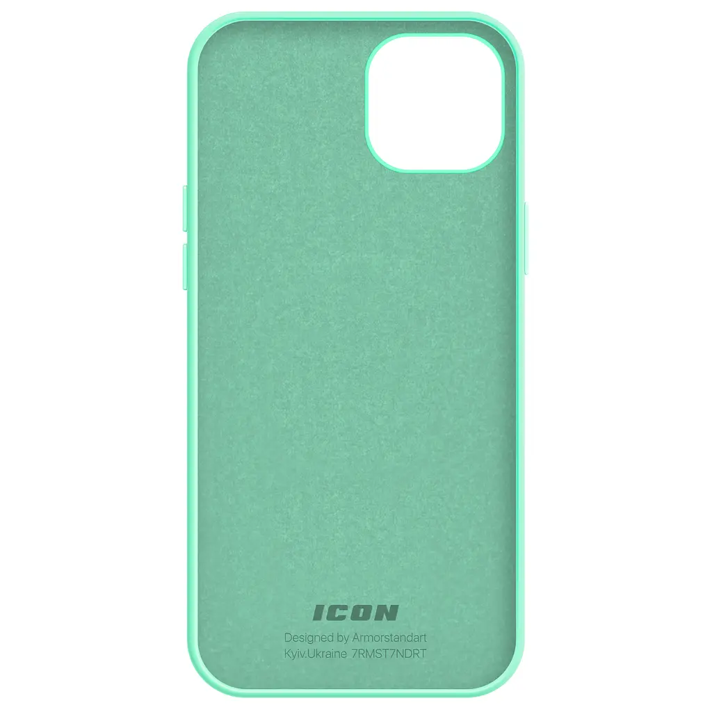 Силиконовый чехол для Apple iPhone 14 Plus, ICON2 Case, зеленый, противоударный, панель, защита всего корпуса, матовая поверхность Soft Touch, выступает над дисплеем, совместим с защитными стеклами и пленками, с микрофиброй, ArmorStandart (ARM63607) - фото 2