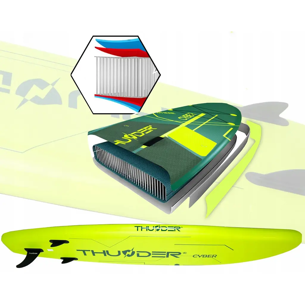 Надувна дошка SUP THUNDER Cyber 320 см з веслом - фото 6