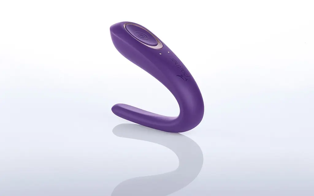 Вібратор для пар Satisfyer Double Classic Violet з одним моторчиком - фото 2