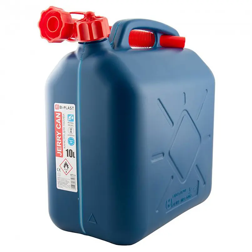 Каністра Bi-Plast пластикова HDPE для палива 10 л з лійкою(BP-310)