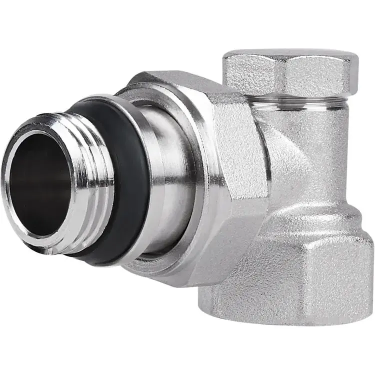 Кран радіаторний SD Plus 1/2" ВЗ з антипротіканням кутовий SD229W15
