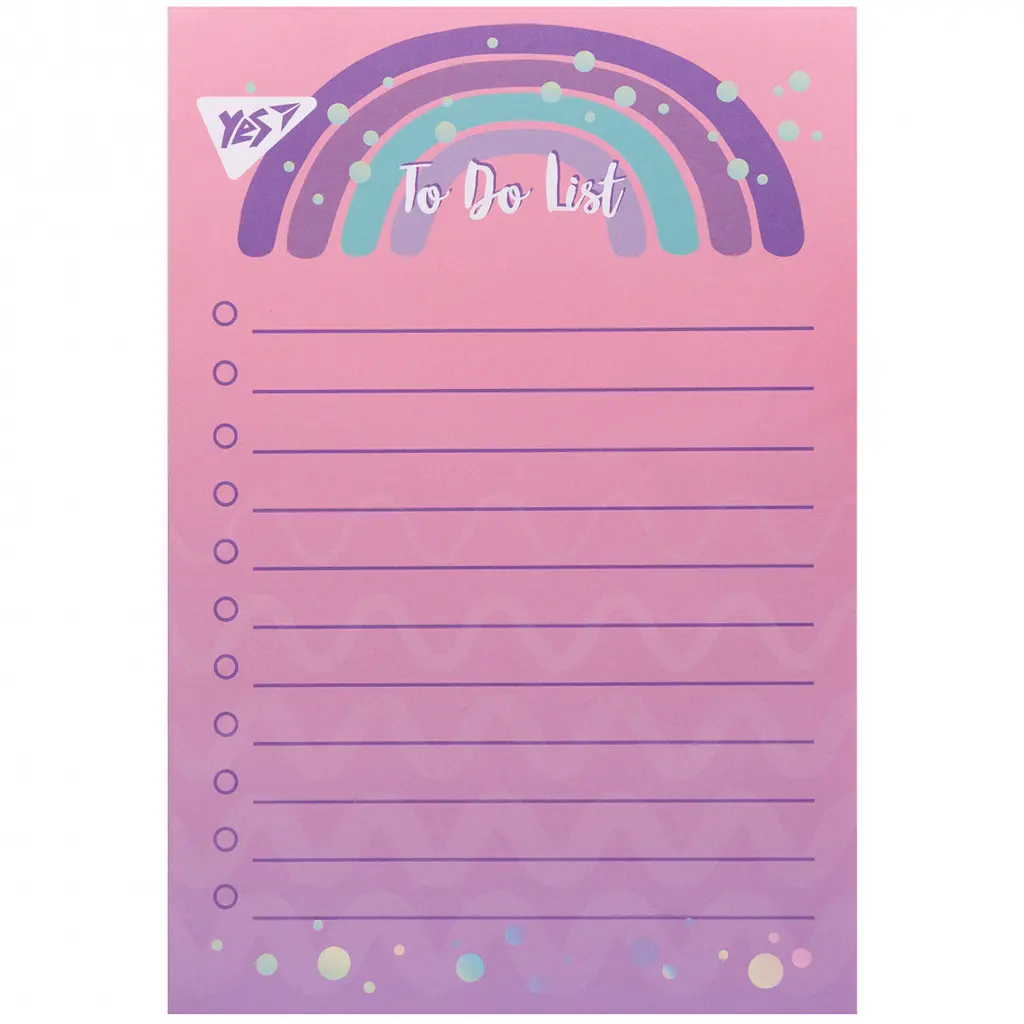 Папір для нотаток на магніті Yes To Do Glamour 13.7х20 см 52 аркуші (170384)