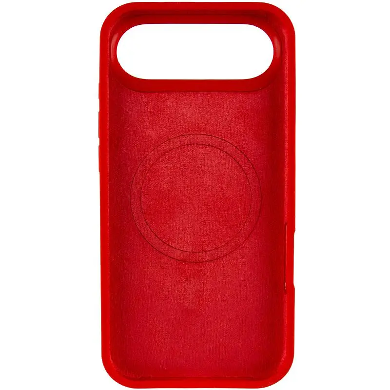 Чехол Epik Silicone Case Full Protective (AA) V2 with MagSafe для Apple iPhone 17 Air (6.5) Красный / Red - фото 3