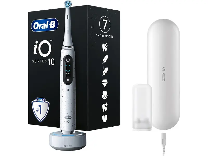 Електрична зубна щітка ORAL-B IO Series 10 Stardust White - фото 2