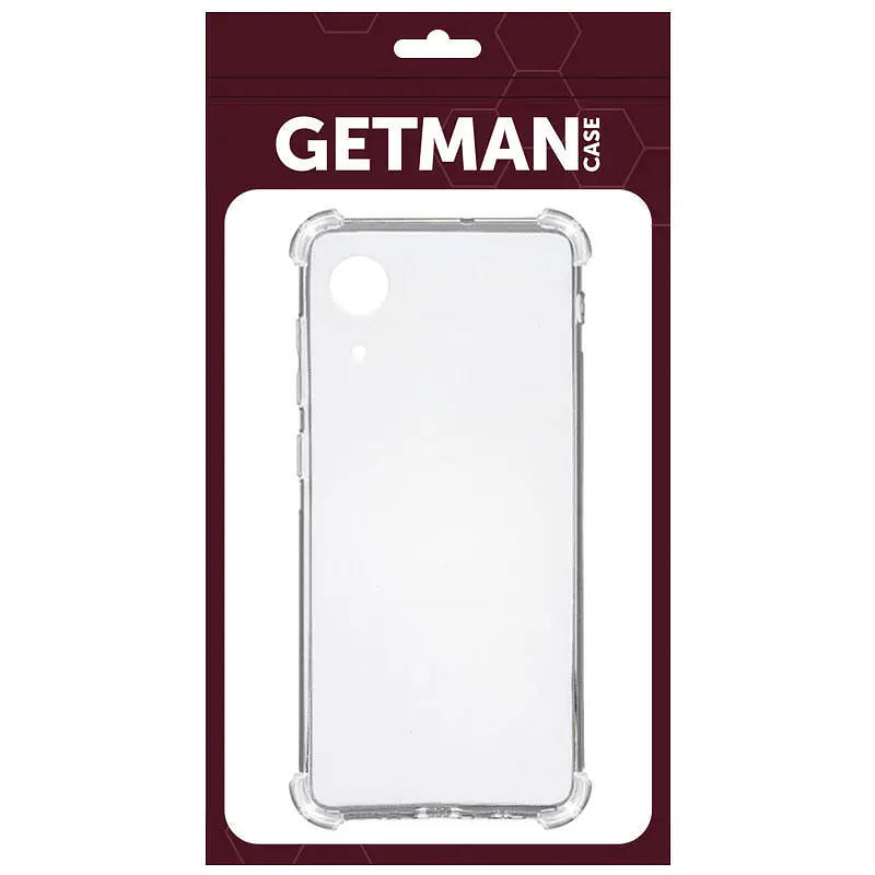 TPU чохол GETMAN Ease logo посилені кути Full Camera для Samsung Galaxy A03 Core Безбарвний (прозорий) - фото 2