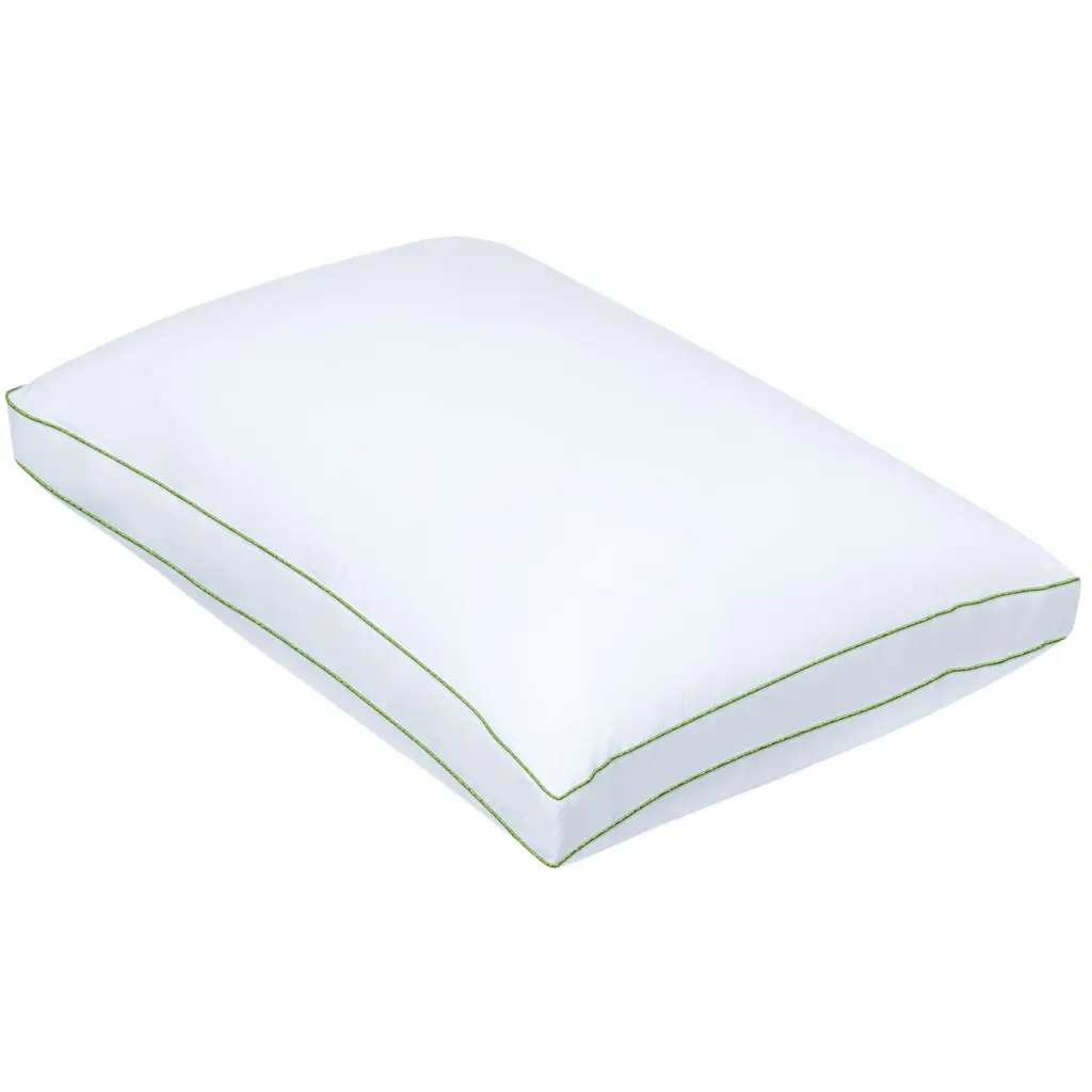 Подушка пух Cosas Feather антиалергенна 50x70 см 2 шт. білий (Set_2PillowFluff_BKGreen_50x70) - фото 4