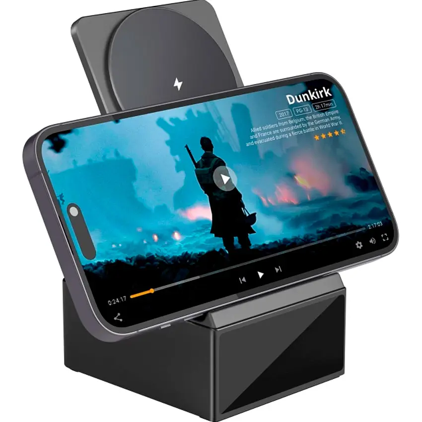 Бездротовий зарядний пристрій Wiwu Wi-W011 3 в 1 Platinum Wireless Charger [97687] - фото 4