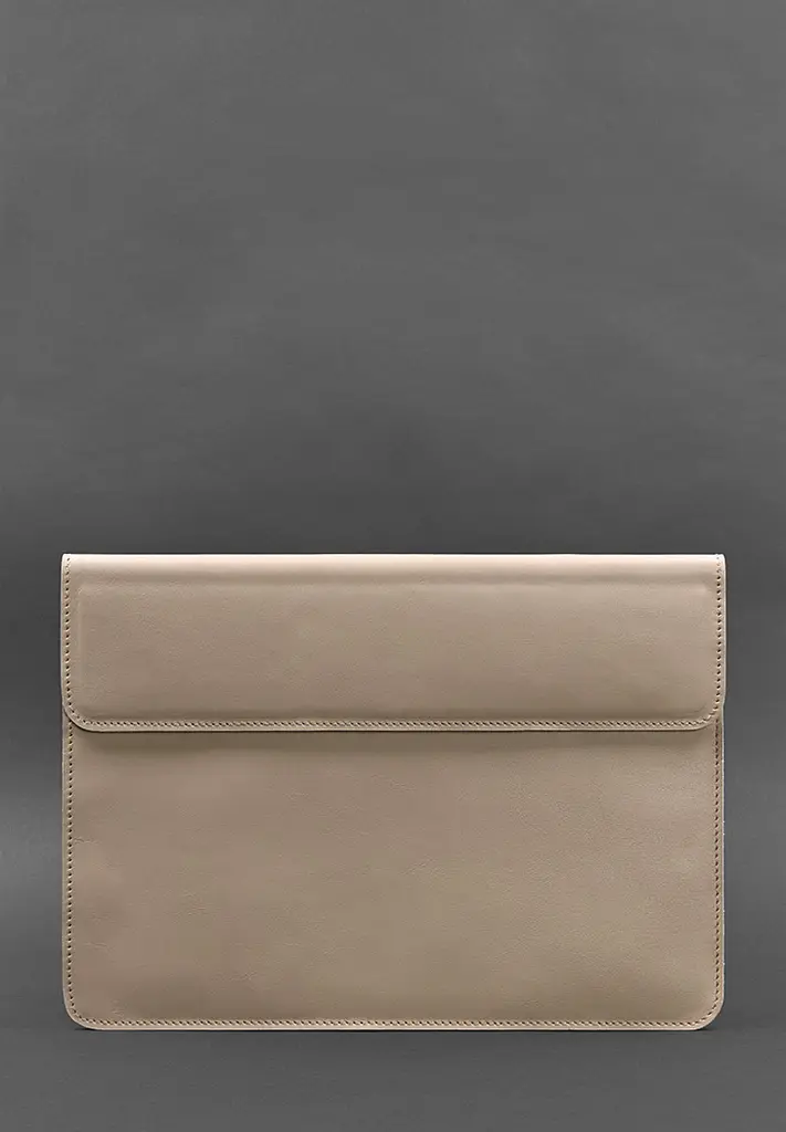 Шкіряний чохол-конверт BlankNote на магнітах для MacBook 14 Світло-бежевий - фото 2