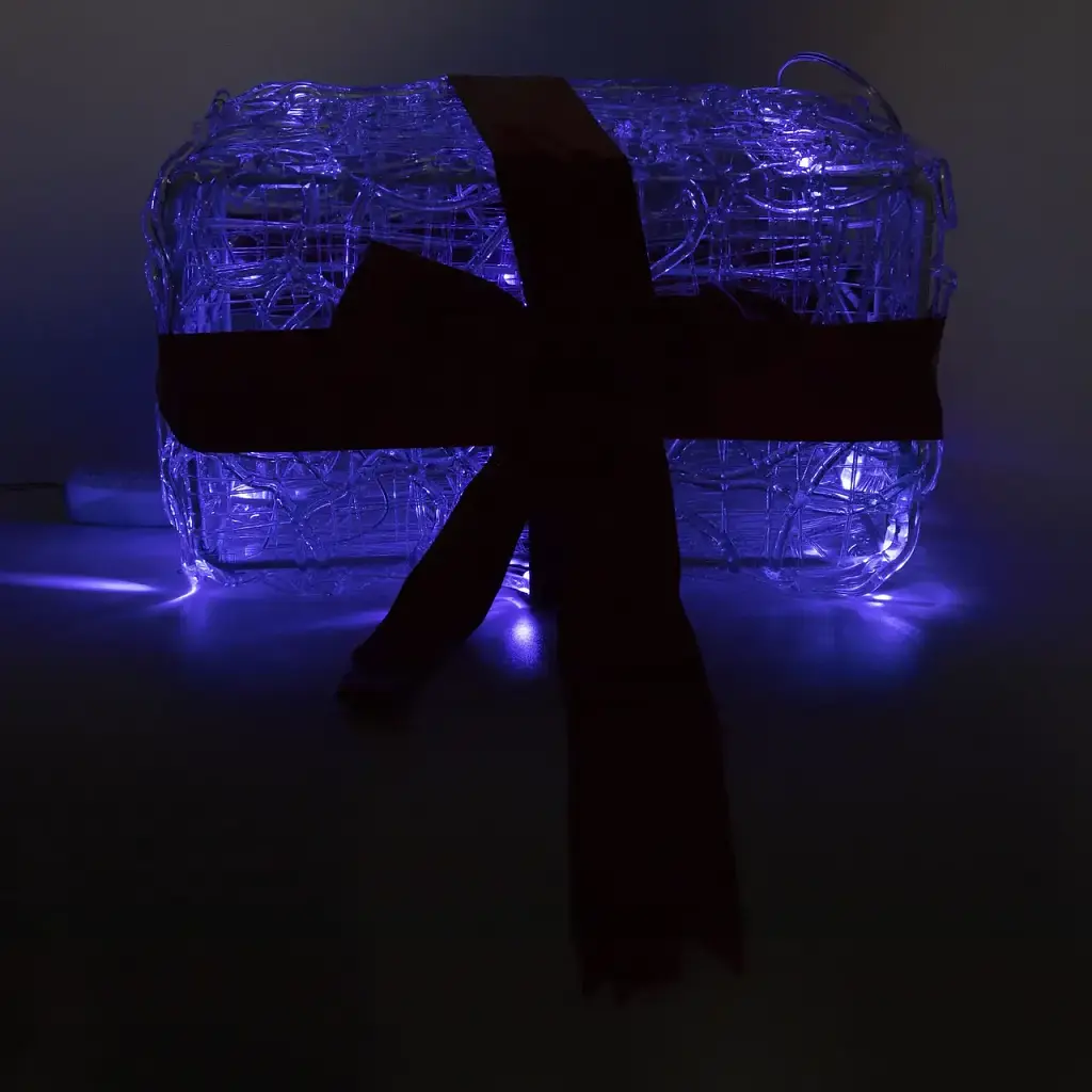 Новорічна LED декорація Devilon подарункова коробка 11 см (040865) - фото 2