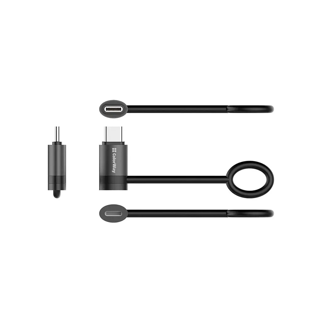 Перехідник Lightning F to USB-C M black ColorWay (CW-AD-CL2) - фото 5