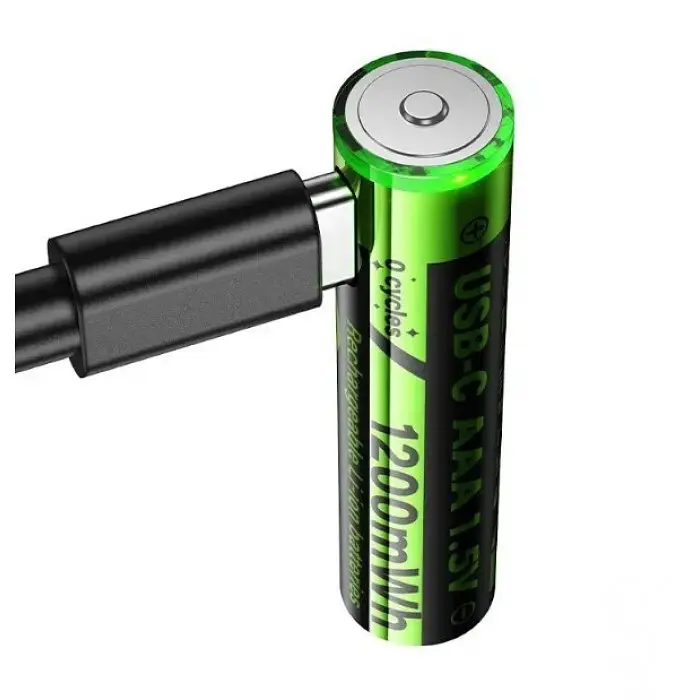 Акумулятори мініпальчик AAA 1200mAh 2 шт. з роз'ємом Type-C HOCO JA4 - фото 3