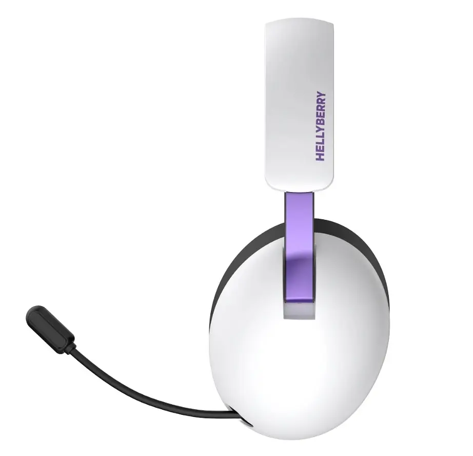 Ігрові навушники бездротові з мікрофоном HATOR HH-30-WV Hellyberry Wireless White-Violet - фото 4