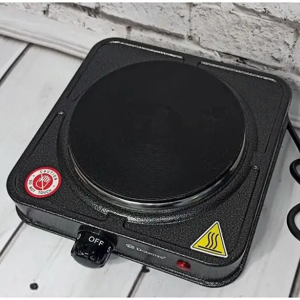 Плита одноконфоркова електрична кухонна Domotec MS-5821 настільна переносна  - фото 3