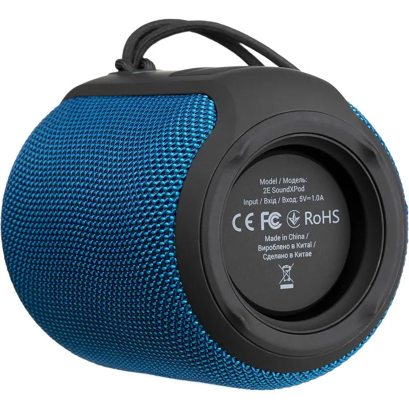 Портативна акустика 2E SoundXPod TWS MP3 Wireless Waterproof Blue (2E-BSSXPWBL) - фото 5
