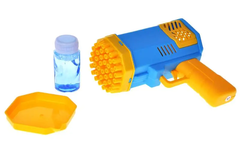 Іграшковий пістолет для мильних бульбашок автоматичний Rocket Bubble Gun YG Toys P121 на батарейках, коробці р.16,5x9x16,5 см - фото 2