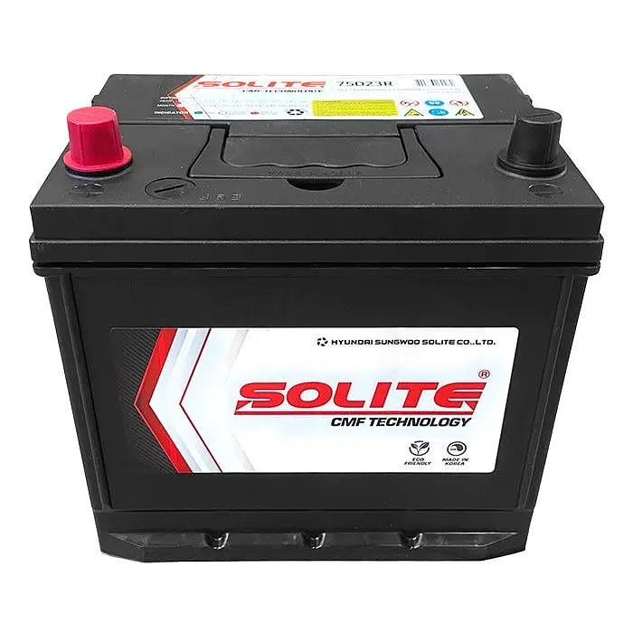 Аккумулятор Solite 6СТ-65Ah 75D23R ASIA (+/-) 550CCA 232 x 175 x 225 мм - фото 2