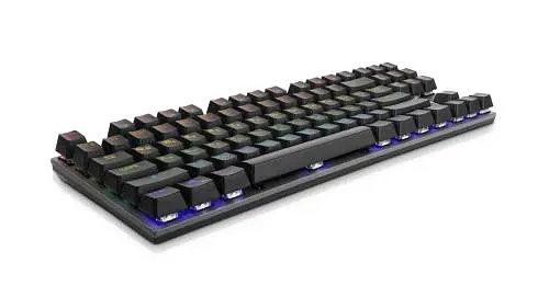 Клавіатура REAL-EL M 05 Grey, USB, механічна (перемикачі Huano Blue), RGB підсвічування (20 режимів), NKRO, металева основа, 87 кнопок - фото 3