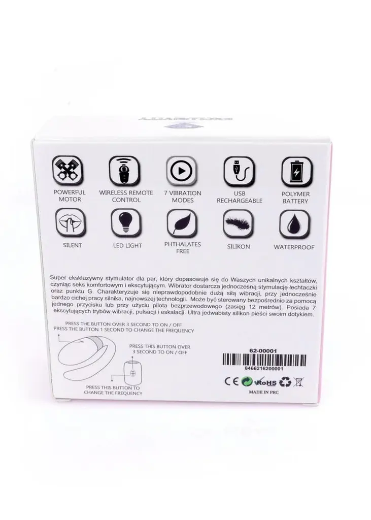 Вібратор для пар V-Vibe Pink, USB, 7 Function, Remote Control - фото 2