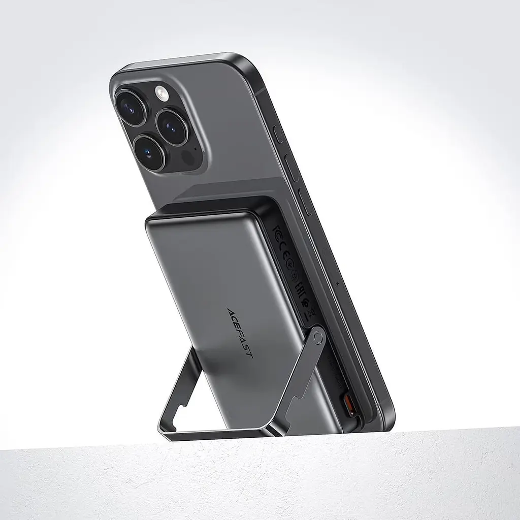 Павербанк Acefast Magnetic Wireless Black 10 000 mAh / 22.5 Вт (6974316284000) - фото 9