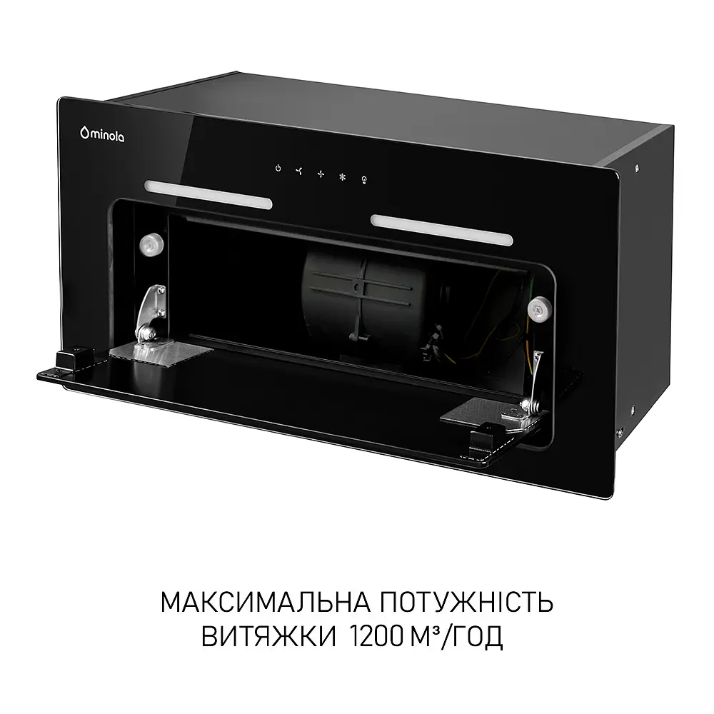 Витяжка повновбудована Minola HBI 6873 BL GLASS 1200 LED Line - фото 12