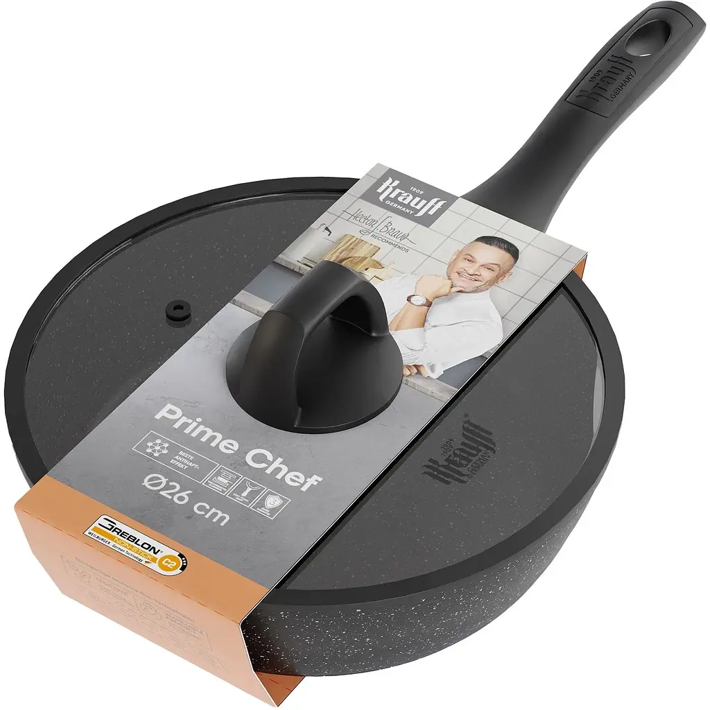 Сковорода універсальна Krauff Prime Chef глибока 26 см (25-45-224) - фото 3