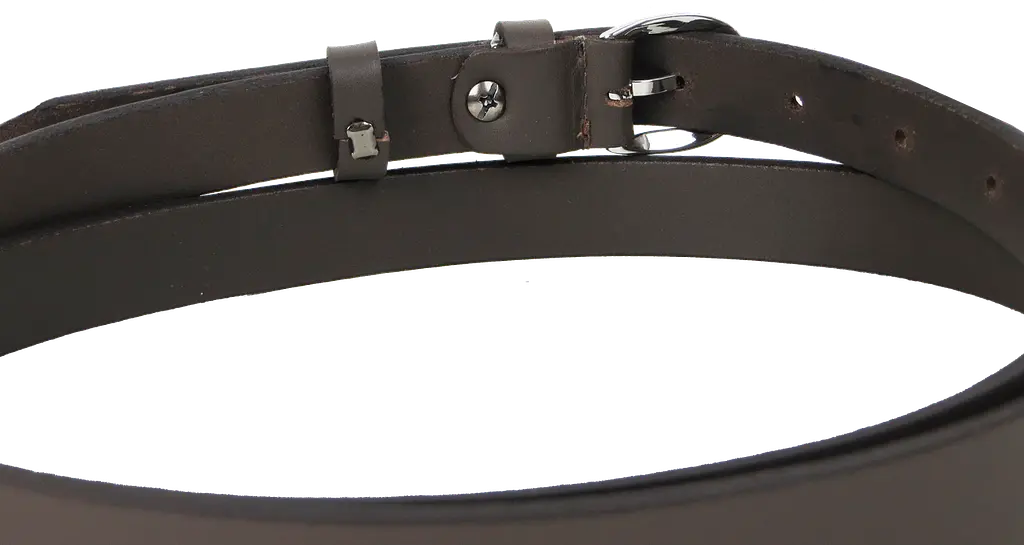 Жіночий шкіряний ремінь Skipper 1630-20 Темно-коричневый 2 см - фото 4