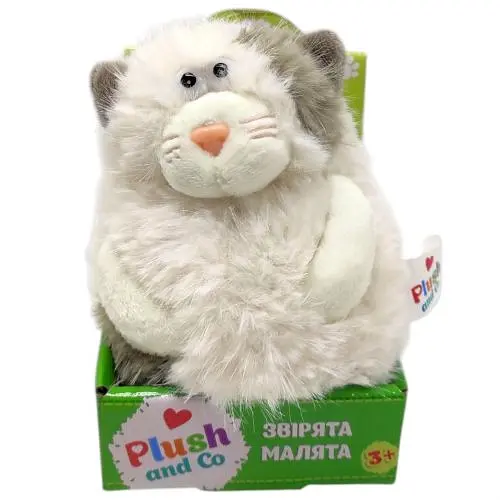М’яка іграшка Plush and Co. котик (білий) 12 см