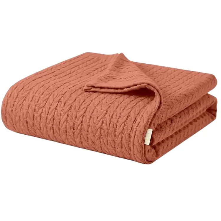 Плед покривало Cosas Amber Knitted Braid 240х260 см косичка (Blanket_67Amber_KnittedBraid_240x260)