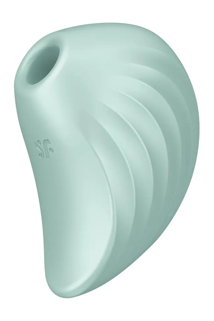 Стимулятор Satisfyer Pearl Diver Вакуумний кліторальний у вигляді мушлі, 9.1х5.1 см мятний