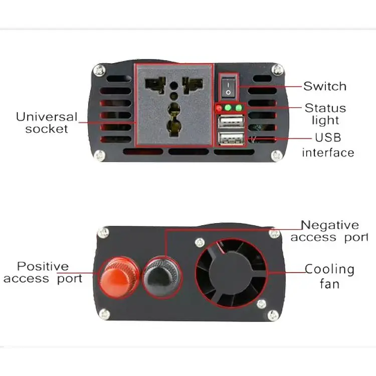 Портативный автомобильный инвертор преобразователь 12V-220V XPRO STRUM12 AR 3000W для котла, холодильника, насоса, кондиционера (64596_848) - фото 3