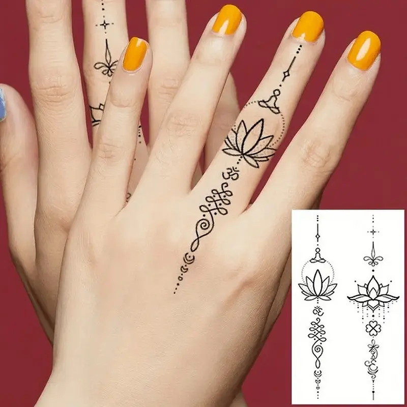 Набор детских временных тату Черные мини №2 Fresh Tattoo black-tattoo-mini-set-2-3, 30 штук по 9,5*5,5 см - фото 5
