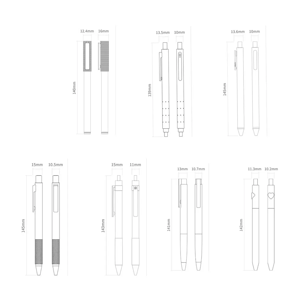 Ручки Youpin KACO Multicolor Gel Ink Pens 7 ПК (6958961236300) набір 7 штук - фото 10