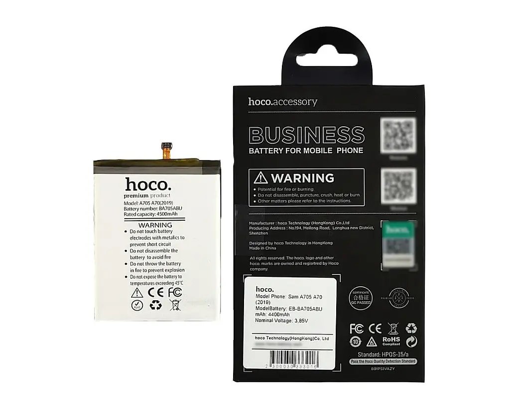 Аккумулятор оригинал Hoco Samsung EB- BA705ABE A705 Galaxy A70 2019 - фото 2