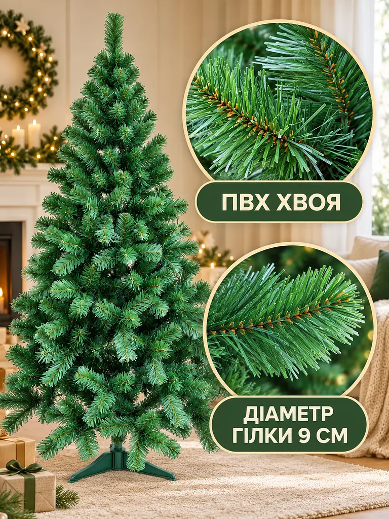 Сертифікована ялинка штучна пухнаста Казкова YaLINKA S18 180 см - фото 4