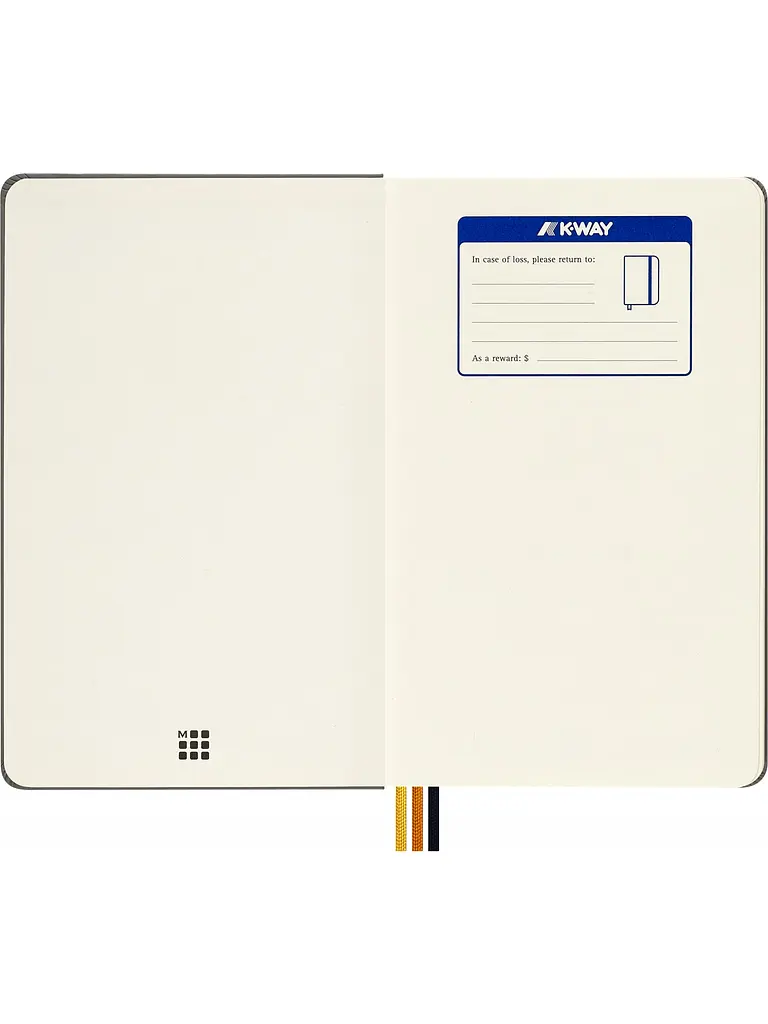 Записник Moleskine x K-Way середній, Нелінований Зелений Нейлон (SKQP062KWGREENWMR) - фото 2