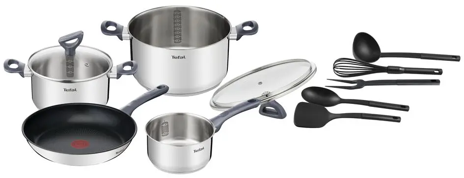 Набір посуду Daily Cook, 11предметів, нержавіюча сталь, бакеліт, скло Tefal kuh0016921 - фото 4