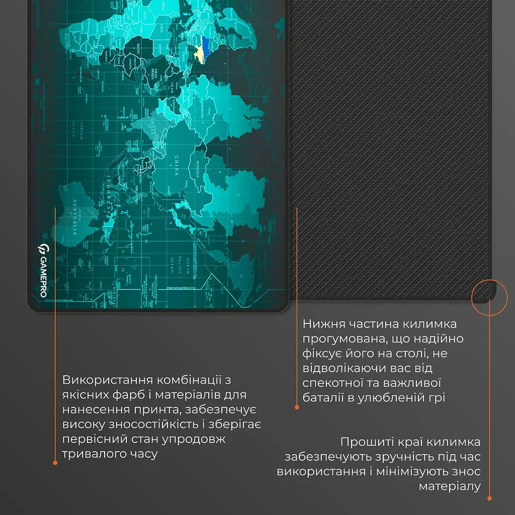 Ігрова поверхня GamePro Speed/Control Black (MP275M) - фото 9