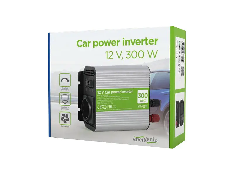 Перетворювач (інвертор) DC-AC EnerGenie EG-PWC300-01 - фото 4
