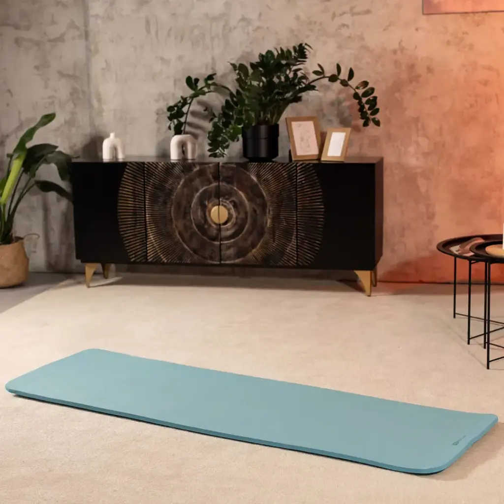 Коврик для йоги Hop-Sport HS-NB010GM NBR 1 см бирюзовый - фото 10