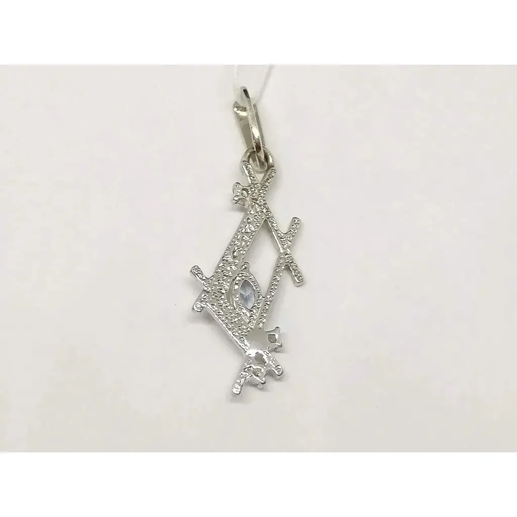Серебряная подвеска Гаразд с фианитами. 5542962 - фото 3