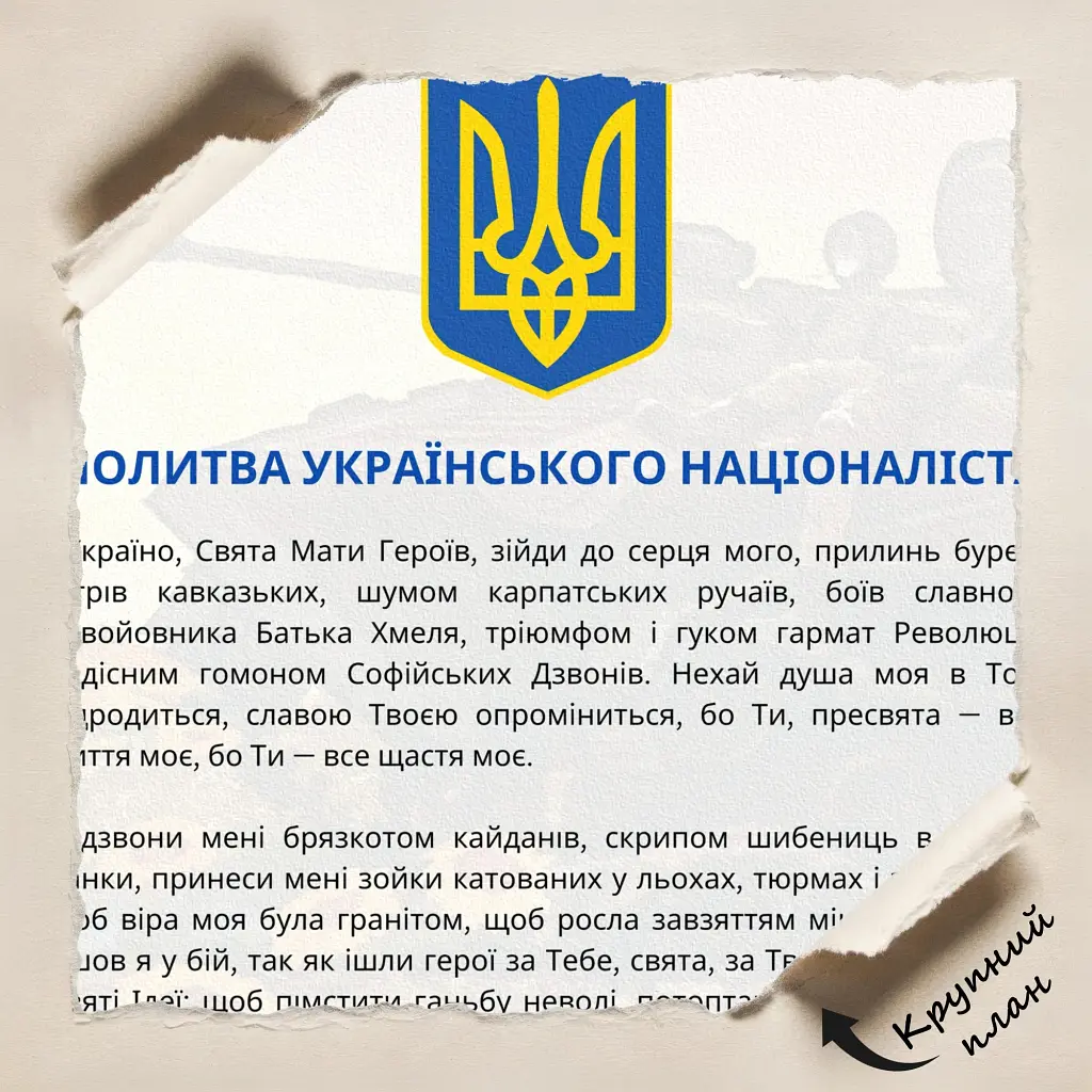Інтер'єрна картина Молитва українського націоналіста, Осип Мащак, Україна, істория, 60×40 см (id6199) - фото 4