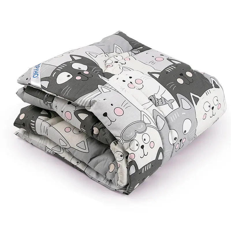 Ковдра дитяча Руно 140х105 см вовняна (320.02ШУ_Grey Cat) - фото 2